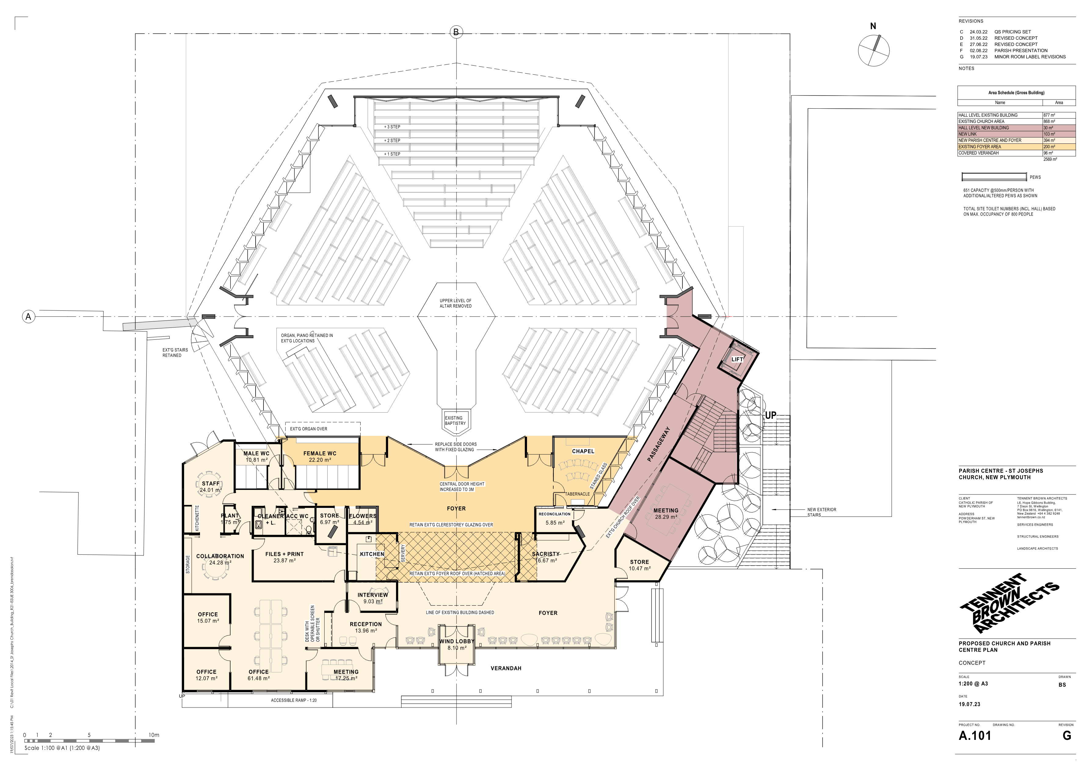 Church and office floor plan