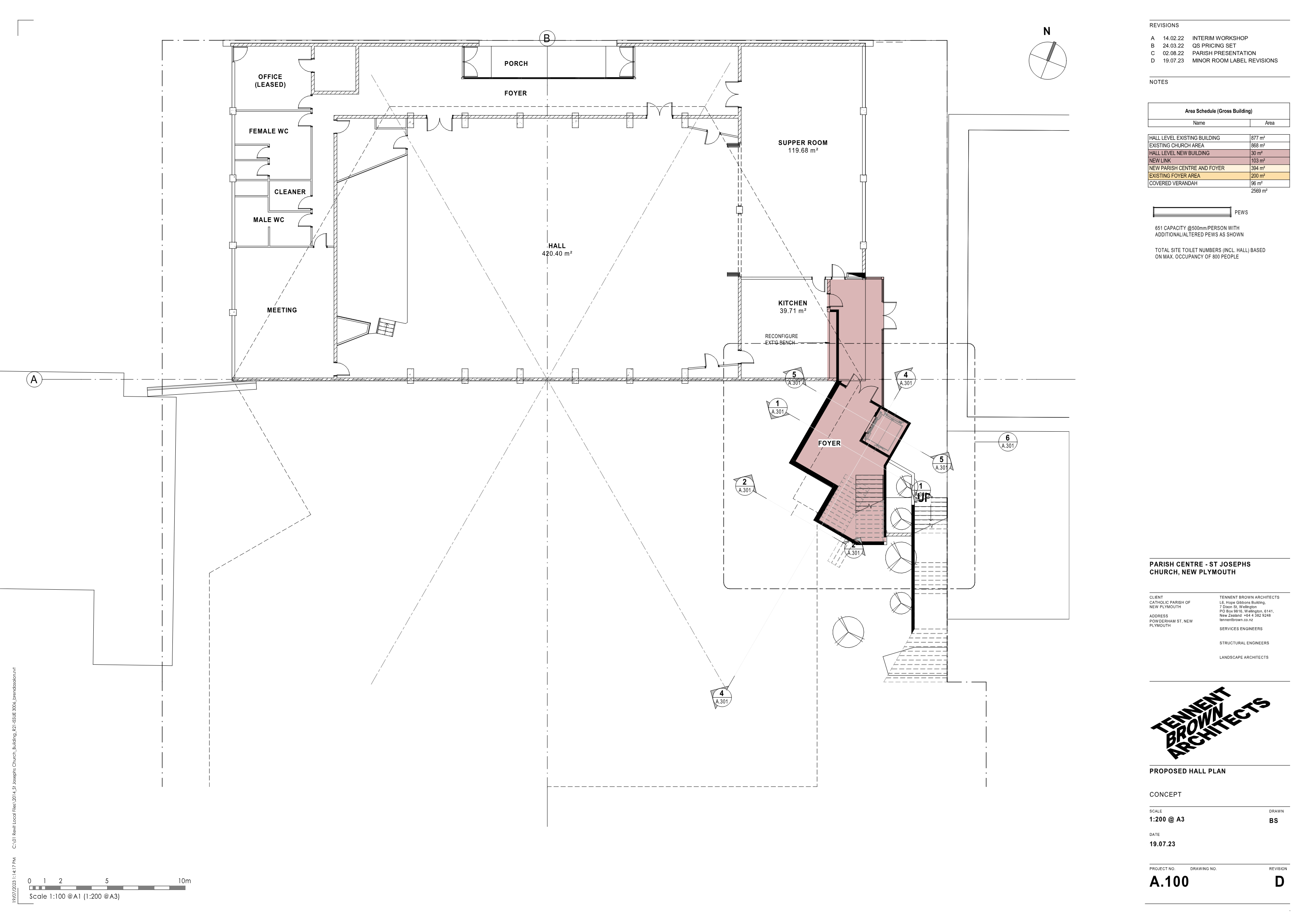 Hall floor plan — sheet 2