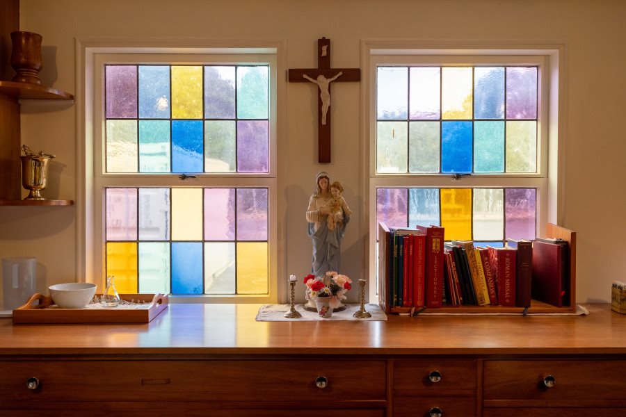 Quiet prayer in the parish